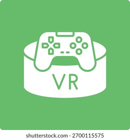Icono del Vector del juego de Vr. Se puede utilizar para aplicaciones de impresión, móviles y de Web.
