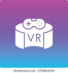 Vr Game vector icon. Can be used for printing, mobile and web applications.