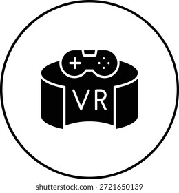 Vr Ícone de vetor do jogo. Pode ser usado para impressão, aplicativos móveis e da Web.
