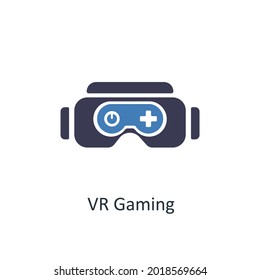 Concepto de iconos de videojuegos VR o de vidrio 3D