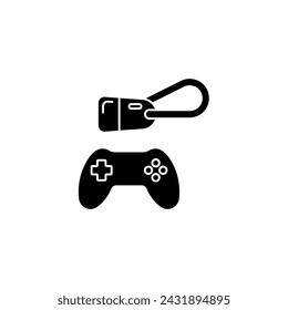 icono de línea de concepto de juego vr. Ilustración de elemento simple. vr diseño de símbolo de esquema de concepto de juego.