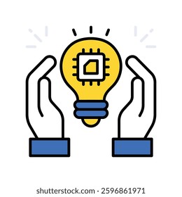 Vr Glass  vector filled outline icon. EPS 10 file