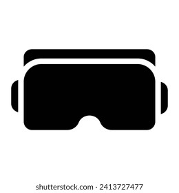 vr glasses Glyph Icon Background White