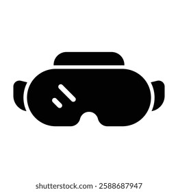 Vr Glasses Glyph Icon Design For Personal And Commercial Use