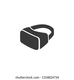 VR Glasses, googles headset vector sign isolated on white, flat design for website.