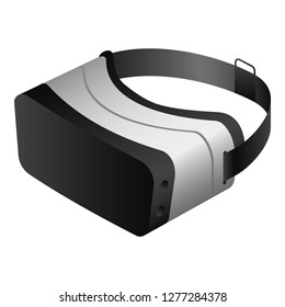 Vr glasses headset icon. Isometric of vr glasses headset vector icon for web design isolated on white background