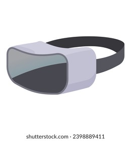 Vr glasses icon cartoon vector. Computer learning headset. Phone play future