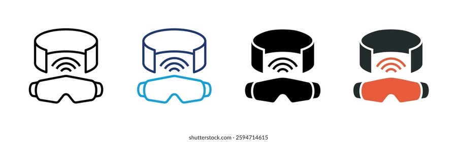 Vr Glasses Icon Element For Design
