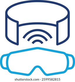 Vr Glasses Icon Element For Design