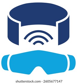 Vr Glasses Icon Element For Design
