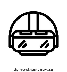 VR-Gläser-Symbol oder Logo einzeln auf Zeichen, Vektorgrafik - hochwertige Vektorsymbole in schwarzem Stil
