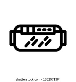 VR-Gläser-Symbol oder Logo einzeln auf Zeichen, Vektorgrafik - hochwertige Vektorsymbole in schwarzem Stil

