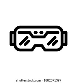VR Glasses icon or logo isolated sign symbol vector illustration - high quality black style vector icons
