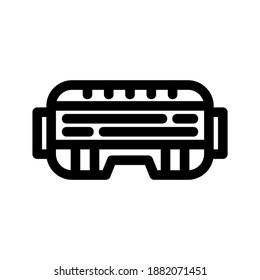 VR Glasses icon or logo isolated sign symbol vector illustration - high quality black style vector icons
