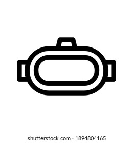 vr glasses icon or logo isolated sign symbol vector illustration - high quality black style vector icons
