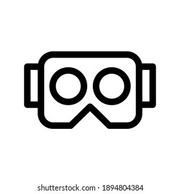 vr glasses icon or logo isolated sign symbol vector illustration - high quality black style vector icons
