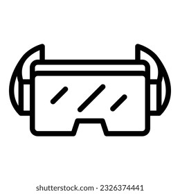 Vr glasses icon outline vector. Store computer. Shop retail