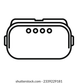 Vr glasses icon outline vector. Headset 3d. Video digital