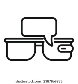 Vr Brille Symbol Umrissvektor. Augmented Reality. Cybergerät