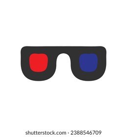 Vr Brille Symbol. Einfaches vr Brillen-Poster-Hintergrundsymbol. Vr Gläser Marke Logo Design Element. Vr Brille T-Shirt-Druck. Vektorgrafik für Aufkleber.