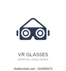 Vr glasses icon. Trendy flat vector Vr glasses icon on white background from Artificial Intelligence, Future Technology collection, vector illustration can be use for web and mobile, eps10