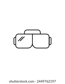 VR glasses icon, vector best line icon.