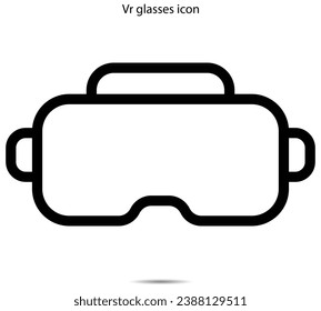 Vr glasses icon vector illustration graphic on background