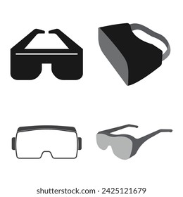 VR glasses icon vector illustration design