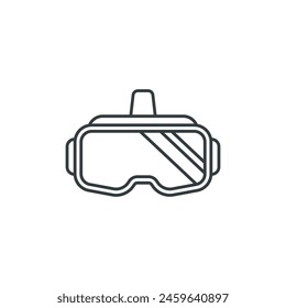 VR Glasses icon, vector illustration