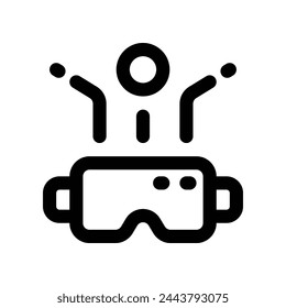 vr glasses icon. vector line icon for your website, mobile, presentation, and logo design.