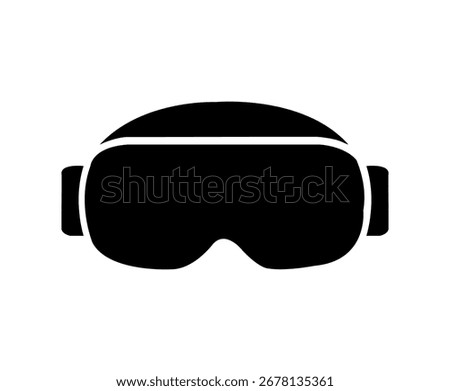 VR glasses icon. Virtual reality headset isolated icon. Tech sign and symbol. VR headset icon vector flat illustration design on white background.