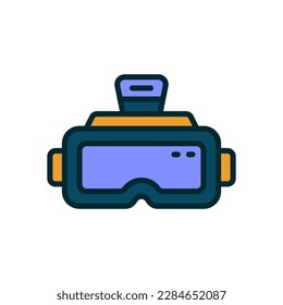 icono vr gafas para tu sitio web, móvil, presentación y diseño de logotipo.