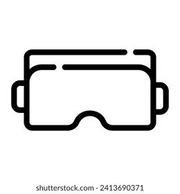 fondo del icono de línea vr
