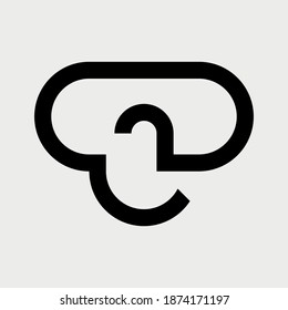 Icono de diseño de logotipo VR Glasses Realidad virtual