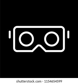 VR glasses for smartphone vector illustration. Virtual reality box for smartphone.