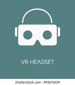 VR glasses for smartphone vector illustration. Virtual reality box for smartphone. 
