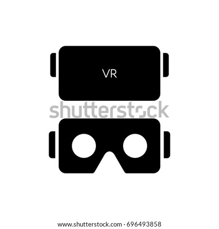 VR glasses for smartphone vector illustration. Virtual reality gear box for smartphone.