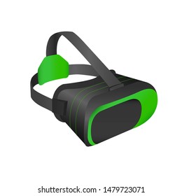 VR Glasses for a smartphone. Virtual reality helmet. Isolated on white