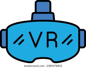 Vr Glasses vector icon. Can be used for printing, mobile and web applications.