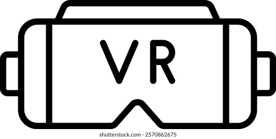Vr Glasses vector icon. Can be used for printing, mobile and web applications.