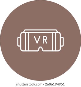 Vr Glasses vector icon. Can be used for printing, mobile and web applications.