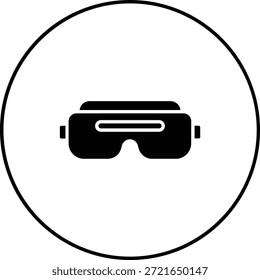 Vr Ícone de vetor de Óculos. Pode ser usado para impressão, aplicativos móveis e da Web.