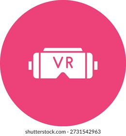Icono del Vector de los vidrios de Vr. Se puede utilizar para aplicaciones de impresión, móviles y de Web.