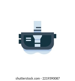 vr glasses vector icon. computer component icon flat style. perfect use for logo, presentation, website, and more. simple modern icon design flat style
