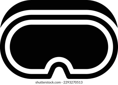 vr glasses Vector illustration on a transparent background.Premium quality symbols.Glyphs vector icon for concept and graphic design.