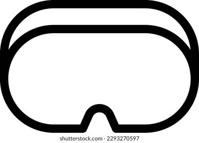 vr glasses Vector illustration on a transparent background.Premium quality symbols.Thin line vector icon for concept and graphic design.