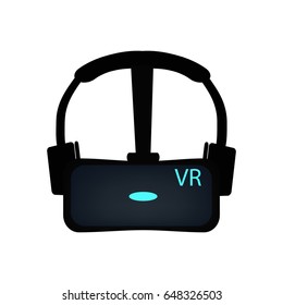 Vr glasses. Vector illustration on isolated background.
