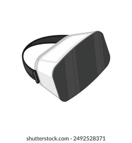 VR glasses virtual headset icon and sign. Flat illustration of vr glasses and vr goggles isolated on white background. Vr gaming logo design template