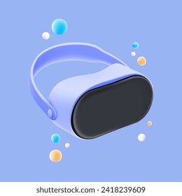 VR glasses. virtual reality headset. Virtual reality helmet. 3d vector illustration