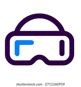 Icono de realidad virtual de gafas VR